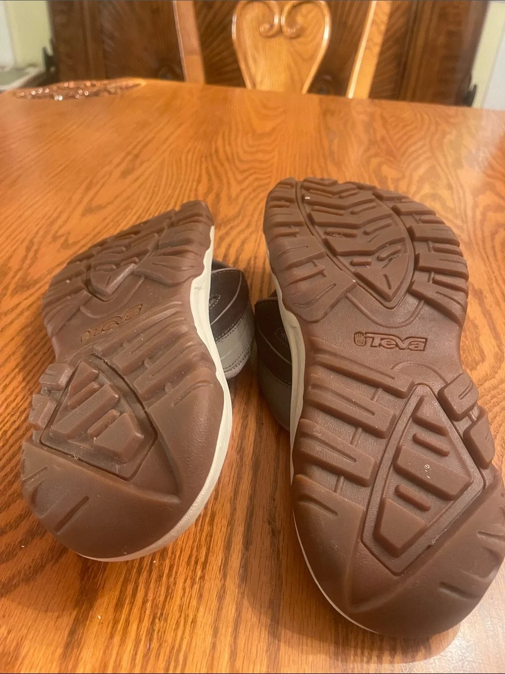 Teva Brown Rubber Tread Sandal Sole